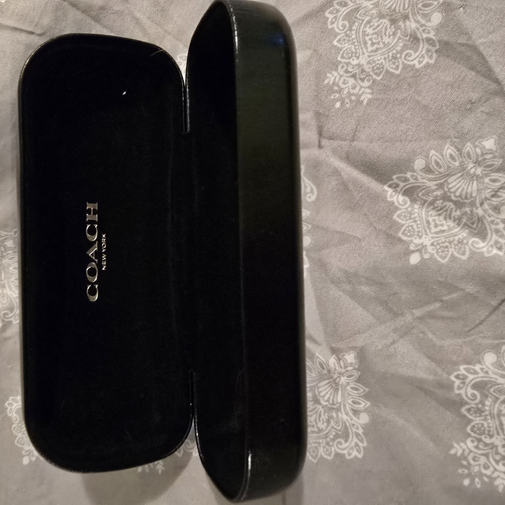 Coach Black Glasses Case